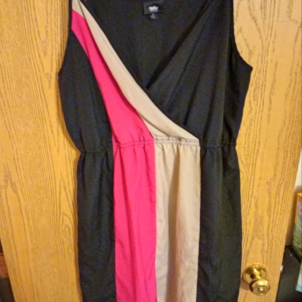 Mossimo Supply Co. Ladies Multicolored Wrap Dress